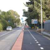 Un tratto della pista ciclabile